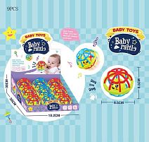 Набір брязкалець 6699-161 SF ціна за 9 штук в блоці, гумові елементи, в коробці