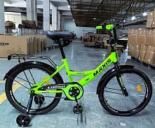 Велосипед дитячий двоколісний Corso MX-34489 «Maxis» (колеса Ø20"/гума, рама: сталь, допоміжні колеса, гальмо ручне, від 6 років)