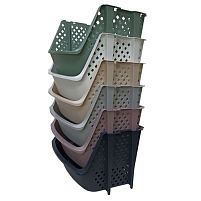 Кошик-органайзер для зберігання овочів та фруктів "Модуль" 15л 34.7*29.8*24.3см Stenson PB-963BG