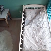 Змінний комплект постільної білизни "Ведмедик" 86802 тканина РАНФОРС, розмір 120*60 см "Bimbo", в пакеті