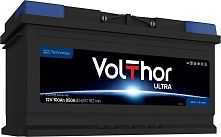 Акумулятор автомобільний VolThor VU10H 60038 SMF (Ultra, Ca/Ca, 12V, 100Ah, EN850A, RC 182 min, Euro, 175*190*353 мм, Словенія, 2023 р.)