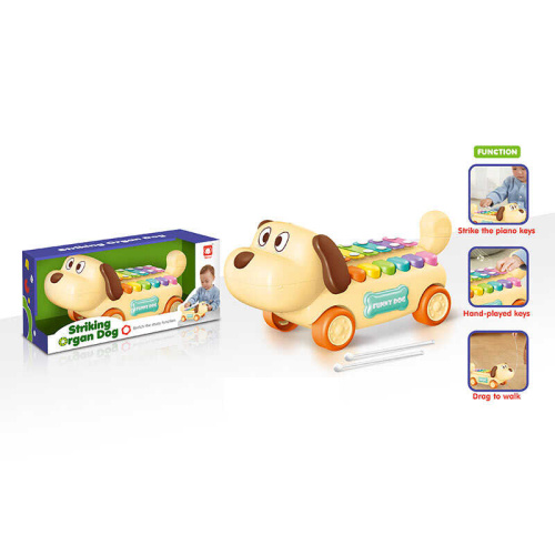 Музична каталка 858 ксилофон, клавіші, паличка, в коробці