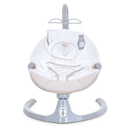Крісло-шезлонг для немовлят з електро-заколисуванням El Camino ME 1116 CUTE Beige (механізм гойдання: поворотний) фото 2
