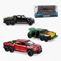 Машинка ТК - 8452 "Авто Експерт", 3 кольори, металопластик, 1:32, світло, звук, інерція, відчиняються двері, капот, в коробці