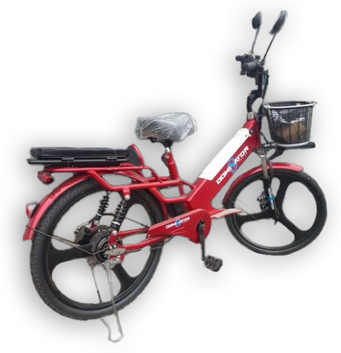 Електровелосипед Dominator PANTHER red (колеса: Ø24", акб: 48V/14Ah/Li-ion, мотор: 500W, пробіг на одному заряді до 45 км, до 35 км/г, червоний) фото 4