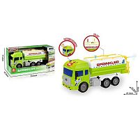 Спецтехніка 98025 B звук, підсвічування, інерція, гумові колеса, масштаб 1:16, помповий механізм, в коробці
