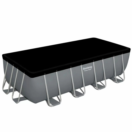 Каркасний басейн Bestway 56670 (122*244*488 см, об'єм:11532 л, картр.фільтр-насос 3028 л/год, дозатор хлору,драбина,тент, підстилка, серія:PowerSteel) фото 4