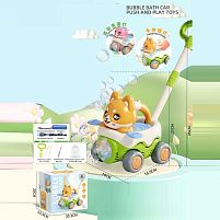 Каталка з мильними бульбашками 8538 B акумулятор 3.7 V, USB кабель, підсвічування, пляшечка з розчином, в коробці