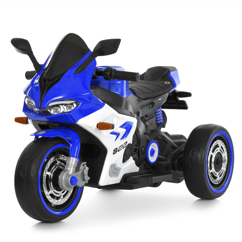 Електромотоцикл дитячий Bambi Racer M 6307EL-4 (колеса: Ø11.8"/EVA, акк. 12V/10Ah, мотор: 2*12V/25W, до 8 км/г, до 30 кг)
