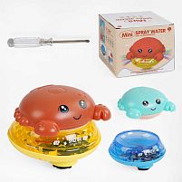 Гра для ванни 7020 2 кольори, музика, підсвічування, колесо вільного ходу, водний фонтанчик, в коробці