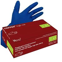 Рукавички латексні S Hoffen 14.5г нестерильні текстуровані підвищенного ризику б/п 25пар/уп Stenson HFN-21142S
