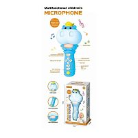 Мікрофон YK 7020 B “Бегемот”, вбудований акумулятор, USB Type-C, Bluetooth, підсвічування, музика, зміна гучності, зміна голосу, в коробці