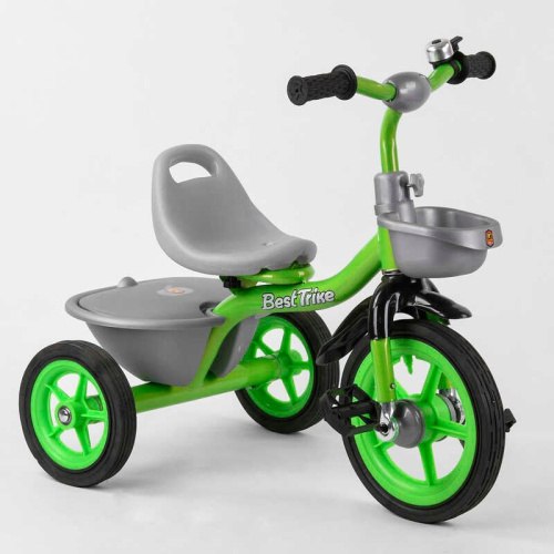 Велосипед дитячий триколісний Best Trike BS-3615 (1) гумові колеса, переднє d = 10 '', заднє d = 8 '', дзвіночок, 2 кошики, в коробці