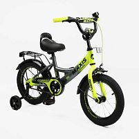 Велосипед дитячий двоколісний Corso MX-64003 «Maxis» (колеса Ø14"/гума, рама: сталь, допоміжні колеса, гальмо ручне, від 4 років)