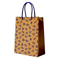 Пакет подарунковий крафт L "Astrological" 24*32*10см Stenson GL-006KR-L