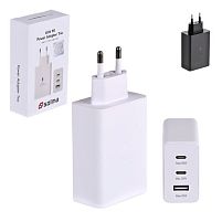 Мережевий зарядний пристрій SOLMA PD "Trio" USB-C 65W/USB-C 25W/USB-A 15W Stenson WL-1437
