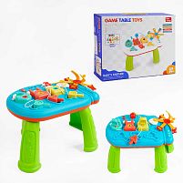Ігровий музичний столик N 52200 звук, підсвічування, замочки, ремінці, розетка, мелодії, кумедні звуки, в коробці