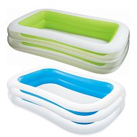 Дитячий надувний басейн Intex 56483 «Сімейний» (175*262 см, ↑56 см, об'єм: 770 л, ненадувне дно, серія: Swim Center)