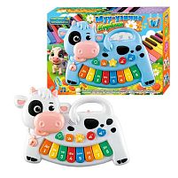 Піаніно музичне 75440 "WToys" ОЗВУЧУВАННЯ УКРАЇНСЬКОЮ МОВОЮ, музичні ноти, цифри, мелодії, пісні, підсвічування, в коробці