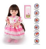 Лялька AFD 8866-50 S висота: 52 см, функціональна, гумова, звуки, прошите волосся, аксесуари, в коробці