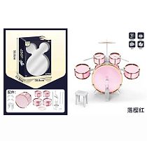 Барабанна установка XBL 773-15 5 барабанів, діаметри: 35 см, 20 см, 16 см, 12 см, тарілка, палички, педаль, стілець, в коробці