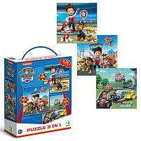 Пазл 3в1 "Готові до роботи" 200579 "DoDo", 3 картинки, 115 елементів, в коробці