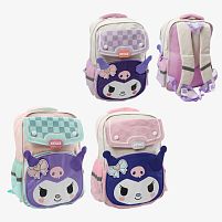 Рюкзак C 72910 3 види, розмір - 28х13х41 см, 2 відділення, розділювач, кишені, нагрудний ремінь, світловідбивні елементи, клапан, в пакеті, ВИДА