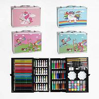 Набір для малювання С 49398 4 види, 144 предмети, у валізі, ВИДАЄТЬСЯ ТІЛЬКИ МІКС ВИДІВ