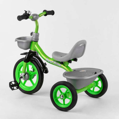 Велосипед дитячий триколісний Best Trike BS-3615 (1) гумові колеса, переднє d = 10 '', заднє d = 8 '', дзвіночок, 2 кошики, в коробці фото 2