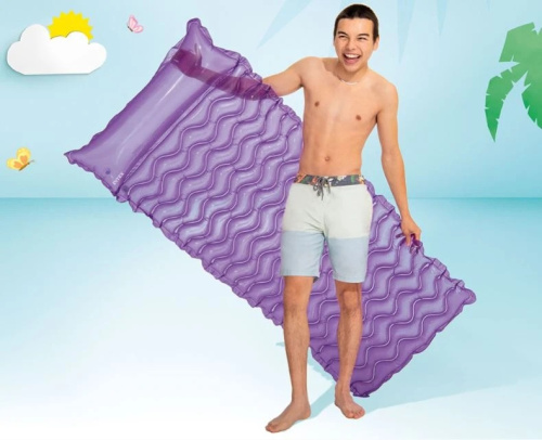 Матрас надувний для плавання Intex 58807 EU «Хвиля» (15*86*229 см, підголовник, вік 8+, до 100 кг) фото 16