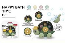 Гра для ванни 52050 “Черепаха”, каталка, пискавка, черпак, млин, присоски, в коробці