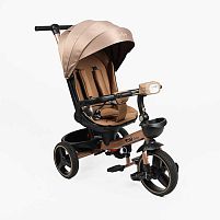Велосипед дитячий триколісний Toti 6140-5 (колеса: переднє Ø10"/задні: Ø8"/PU, рама: сталь/складна, батьківська ручка, навіс, музична фара, до 25 кг)