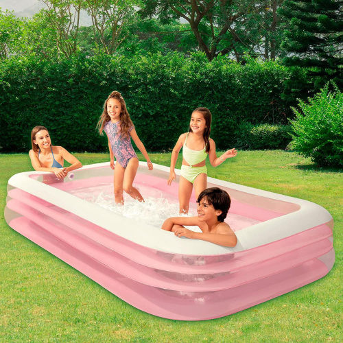 Дитячий надувний басейн Intex 58487 (56*183*305 см., об'єм: 1050 л., рожевий)