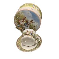 Чашка з блюдцем великодня "Easter Tale" 2пр/наб 160мл/14см Stenson R40721