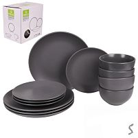 Набір столового посуду 12пр/наб (тарілка 26+21см, супниця 14см) Stenson MC5581-3