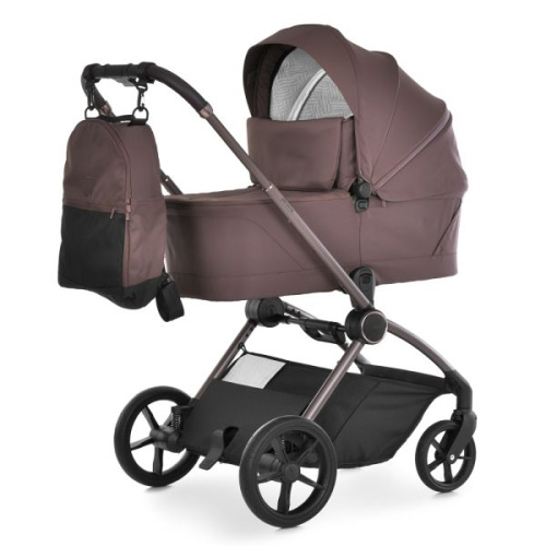 Коляска дитяча прогулянкова El Camino ME 1091-2 Cocoa Brown (розкл. 60*93*104 см, склад. 50*60*78 см, колеса: передні 7.1"/задні 9.6"/PU, до 22 кг)