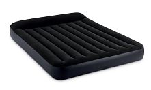 Надувний матрац Intex 64150 «Dura-Beam» (25*152*203 см, 30 см з підголівником, двомісний, вбудований електронасос 220 V, до 272 кг)