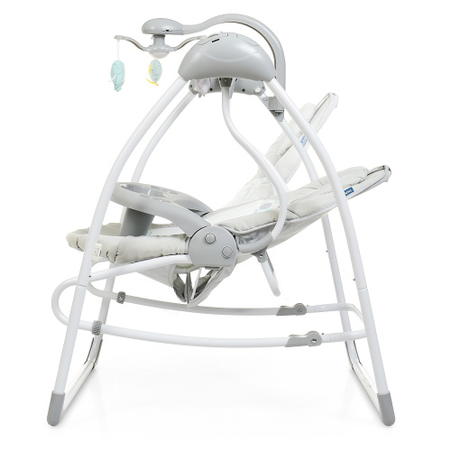 Крісло-гойдалка для немовлят з електро-заколисуванням El Camino ME 1028 SENSA Circles Mint (механізм гойдання: маятник) фото 3