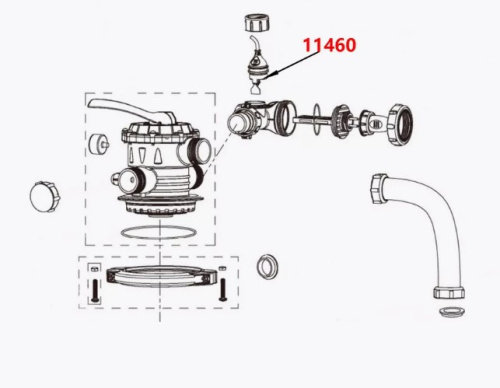 Датчик потоку води Intex 11460 (для хлоргенератора, підходить до: Intex 26670; 26668; 26666; 28670; 28672; 28668; 28678; 28682; 28666; 28676; 28680..) фото 5