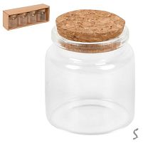 Баночка з корковою кришкою 4шт/уп 50мл Stenson R34238-4