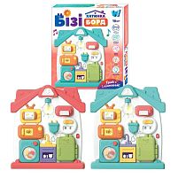 Бізіборд 68307 "WToys", ОЗВУЧУВАННЯ УКРАЇНСЬКОЮ МОВОЮ, 3 казки, 3 пісні, звуки, підсвічування, віршики, пальчикові ігри, в коробці