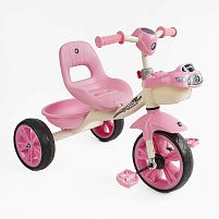 Велосипед 3-х колісний BS-60725 "Best Trike" колеса EVA переднє 10’’, заднє 8’’, сталева рама, УКР. ОЗВУЧУВАННЯ, кошик, в коробці