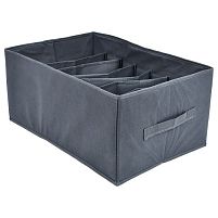 Коробка-органайзер для зберігання білизни "Grey" 9отд 35*25*16см Stenson R33665-35-5