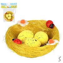 Декор великодній "Easter nest" 9*3см Stenson R40465