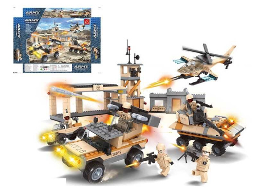 Конструктор AUSINI 22115 "Army Soldiers Assault", 966 деталей, у коробці
