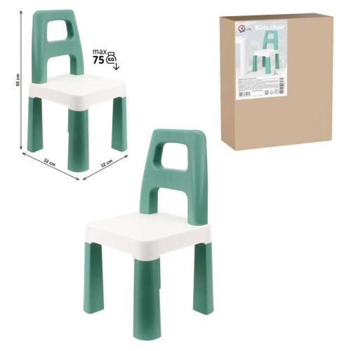 Стільчик дитячий Technok Toys 0181 (32*32*55 см, висота від підлоги до сидіння 26 см, ментоловий)