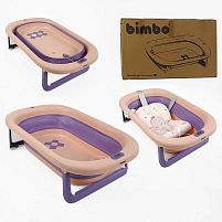 Ванна BM-30011 "Bimbo", 79х47х21 см, розкладна, клапан зливу, розкладні ніжки, електронний датчик температури, матрац, в коробці