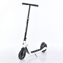 Самокат дитячий Trike SR2-091-W (двоколіісний, колеса: PU, Ø200 мм, складний, кермо: висота 82-105 см, гальмо задне ножне, підставка, білий)