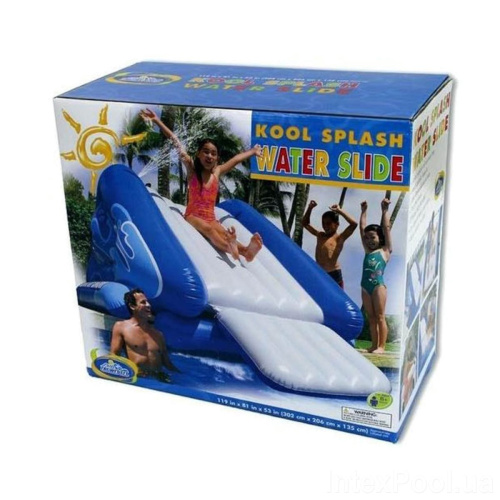 Дитячий надувний ігровий центр Intex 58849 «Water Slide» (Водна гірка з розпилювачем, 127*206*343 см.) фото 8