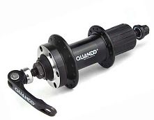 Втулка задня Quando KT-TD4R 32H під диск QR 145mm, 8/9 шв. під ексцентрик алюмінієва, чорна